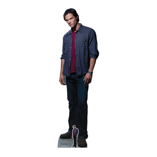 Sam Winchester Red Shirt Jared Padalecki Supernatural Cardboard Cutout Lifesize