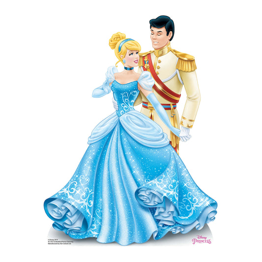 Official Cinderella and Prince Charming Cardboard Cutout