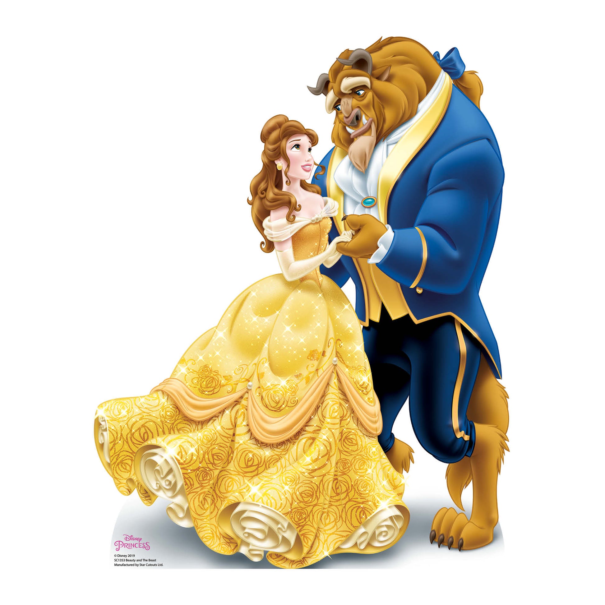 Official Belle and Beast Cardboard Cutout
