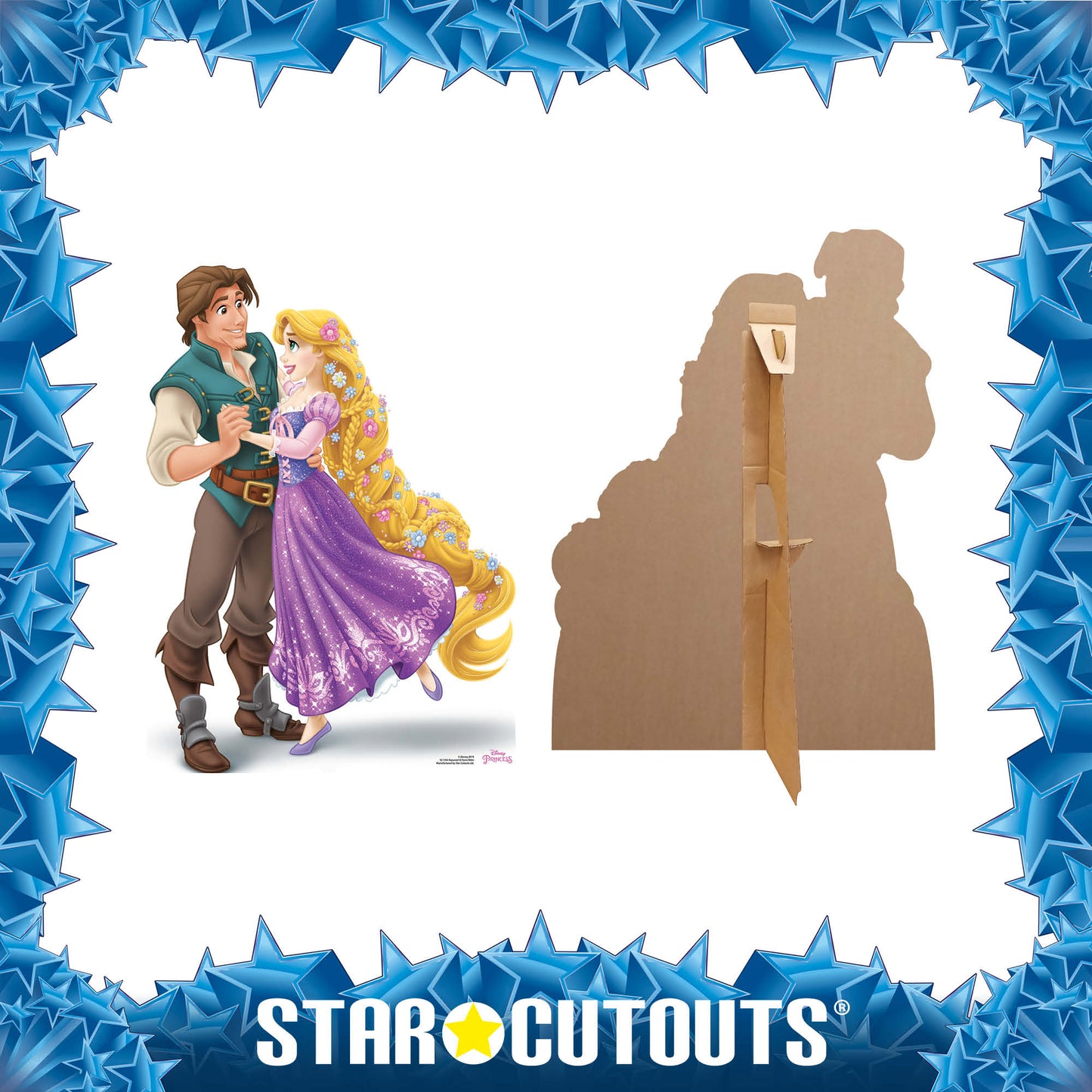 Disney Princess Rapunzel and Prince Flynn Rider  Cardboard Cutout