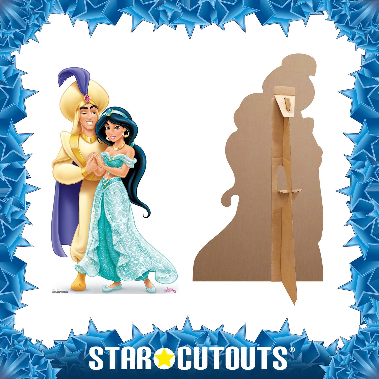 Princess Jasmine and Aladdin  Cardboard Cutout