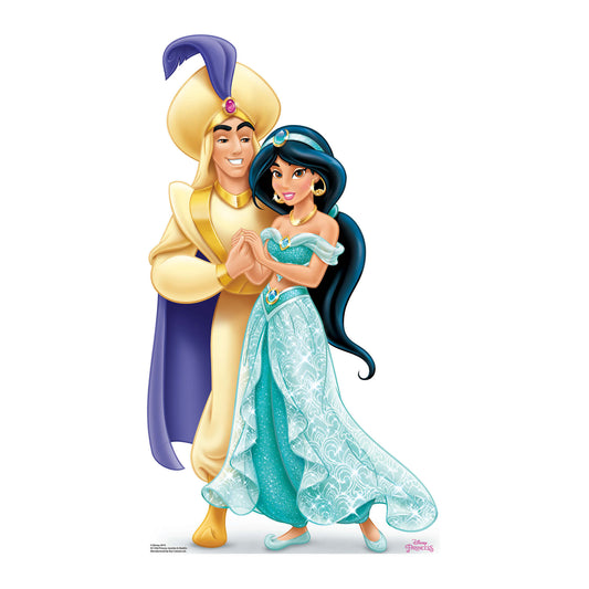 Official Jasmine and Aladdin Cardboard Cutout