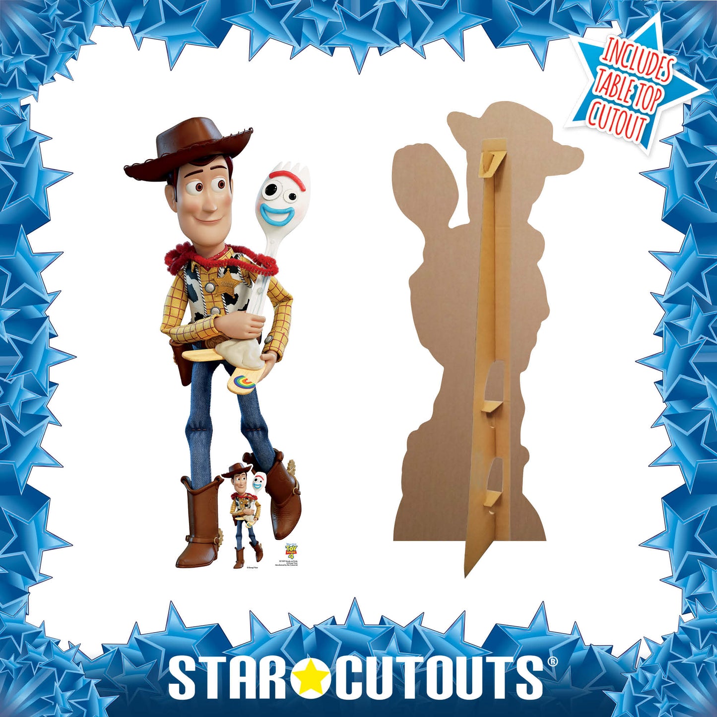 Woody & Forky Toy Story 4 Cardboard Cutout