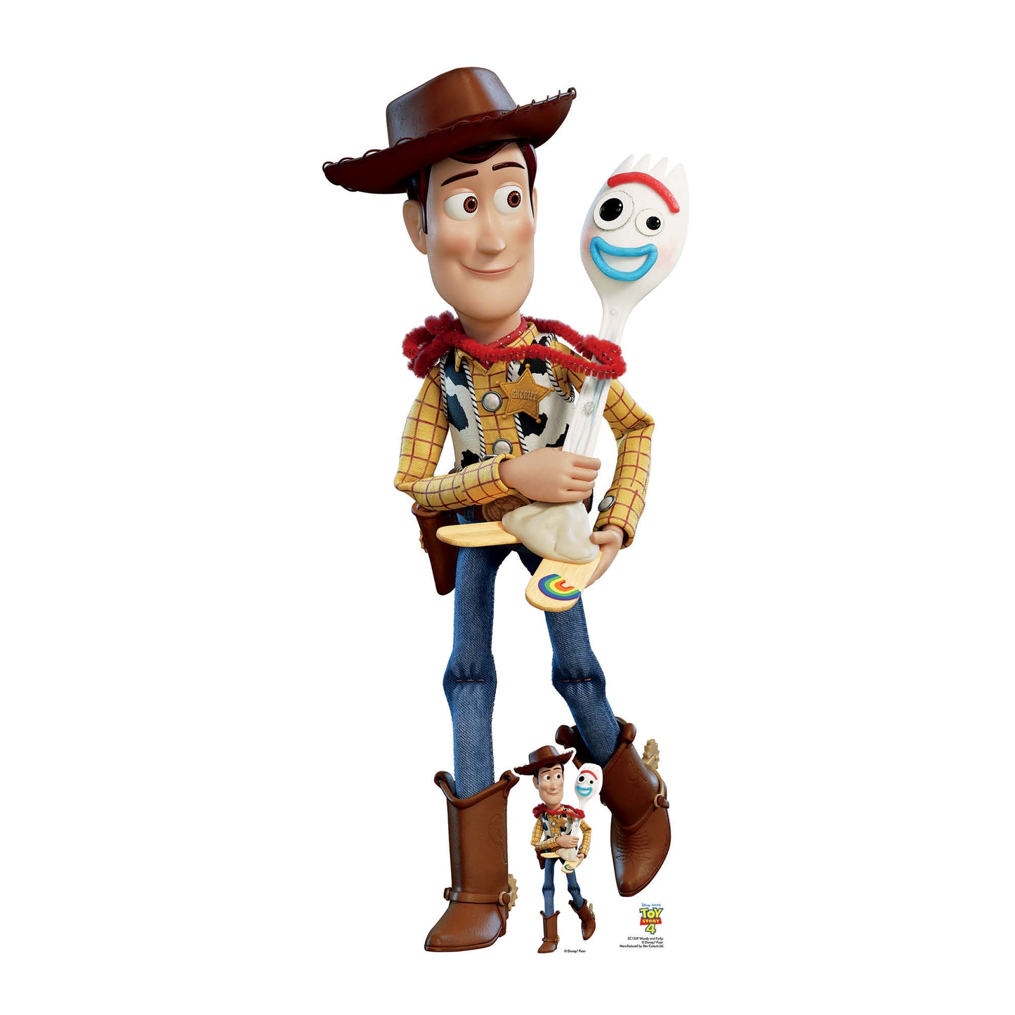 Woody & Forky Toy Story 4 Cardboard Cutout