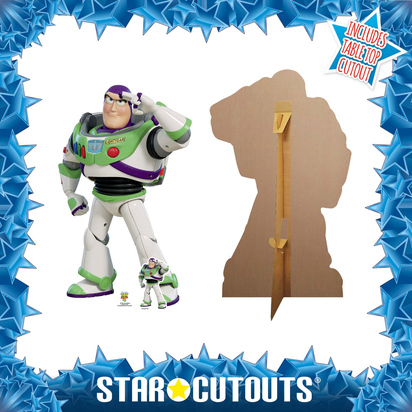 Buzz Lightyear Saluting Toy Story 4 Cardboard Cutout
