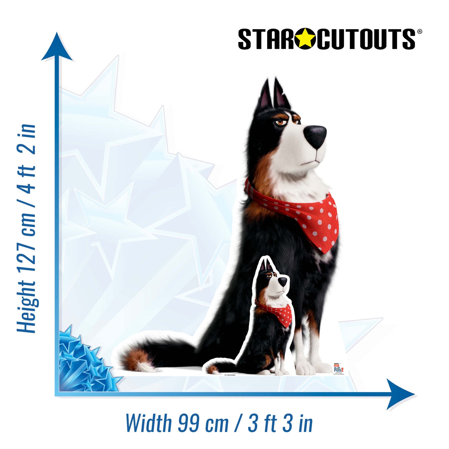 Rooster Sheepdog Secret Life of Pets Cardboard Cutout - mycardboardcutout