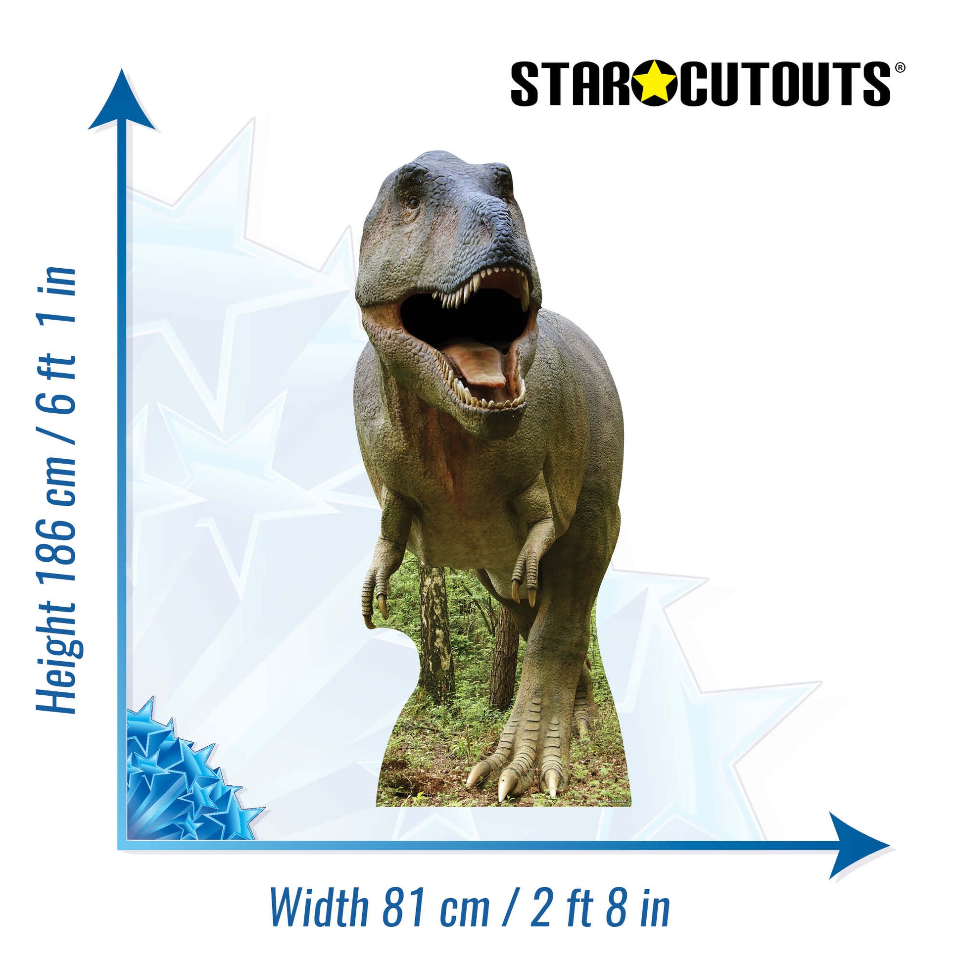 Tyrannosaurus Rex Dinosaur Animal Cardboard Cutout - mycardboardcutout