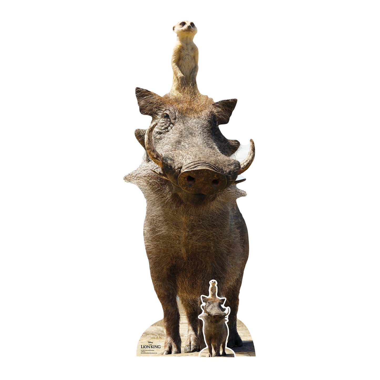 Timon and Pumbaa Lion King Live Action Cardboard Cutout