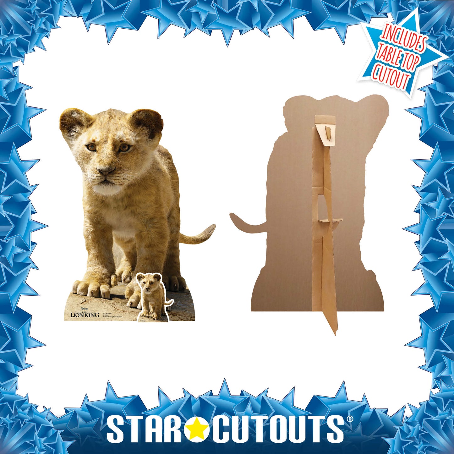Simba Cub Lion King Live Action Cardboard Cutout