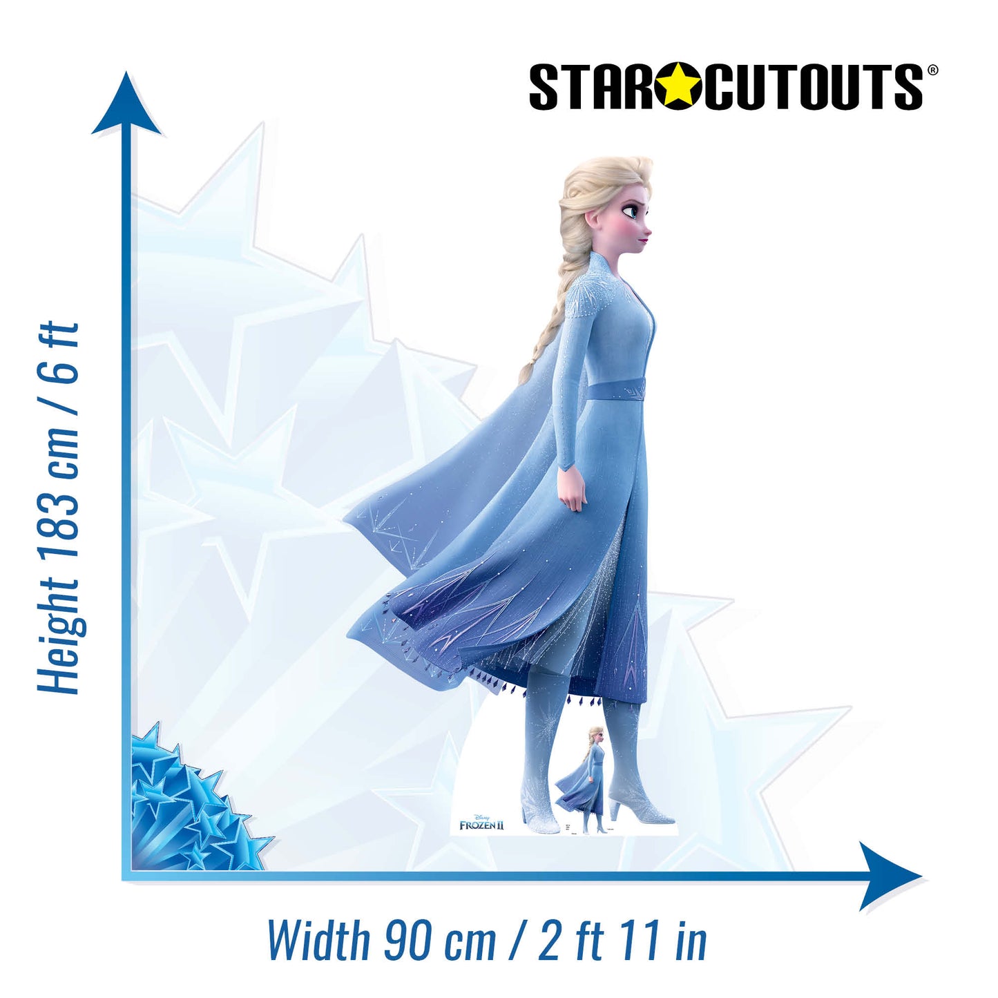 Elsa Magical Powers  Frozen Cardboard Cutout