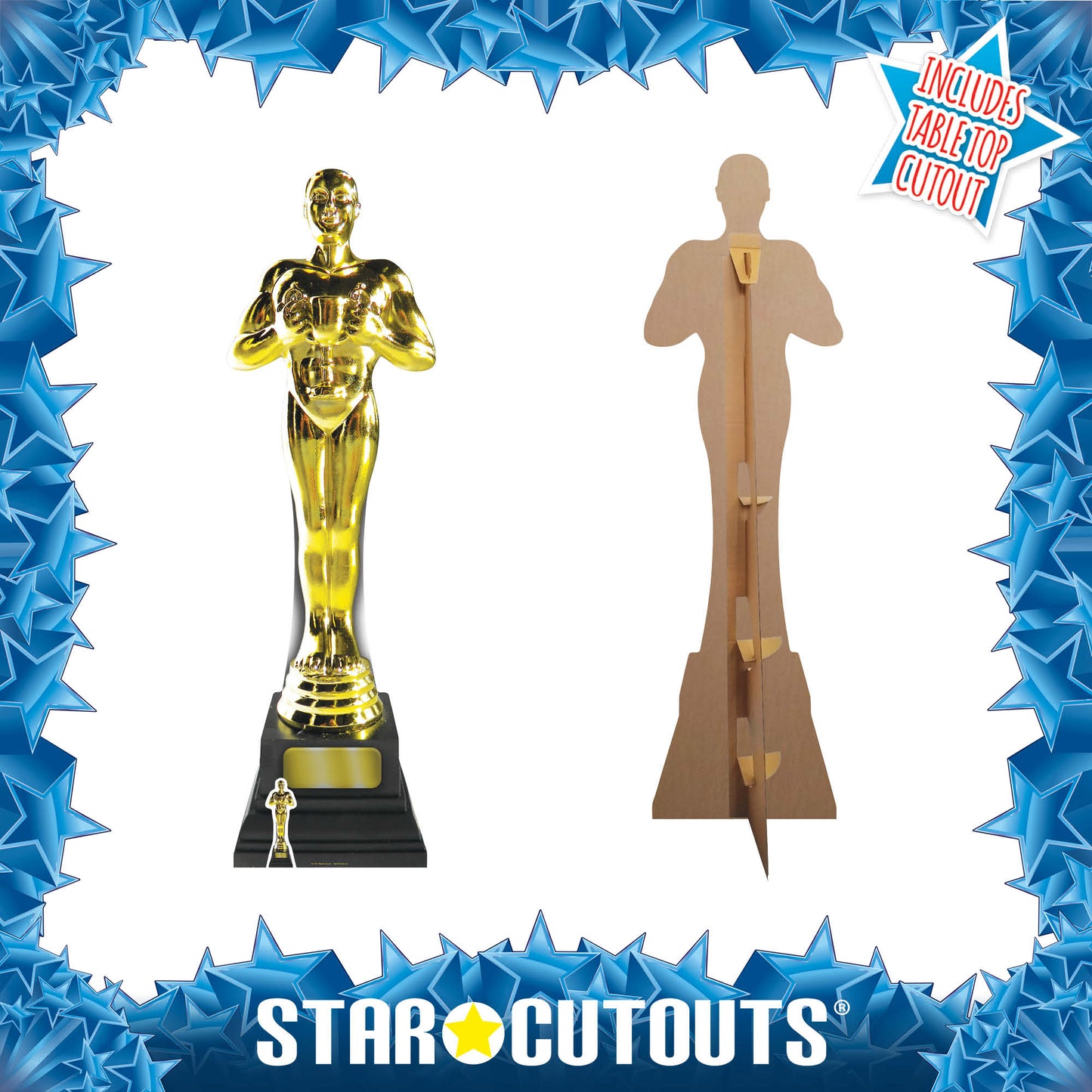 Golden Award Statue Cardboard Cutout