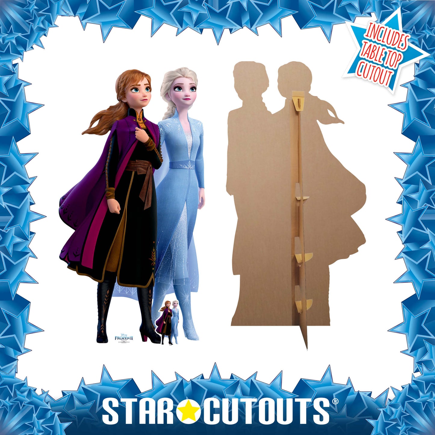 Journey Together Anna and Elsa Frozen Cardboard Cutout