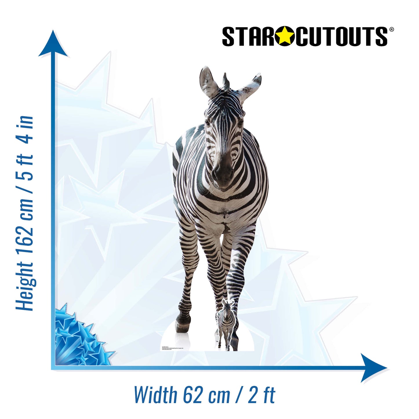 Zebra Black and White Jungle Safari Theme Animal Cardboard Cutout