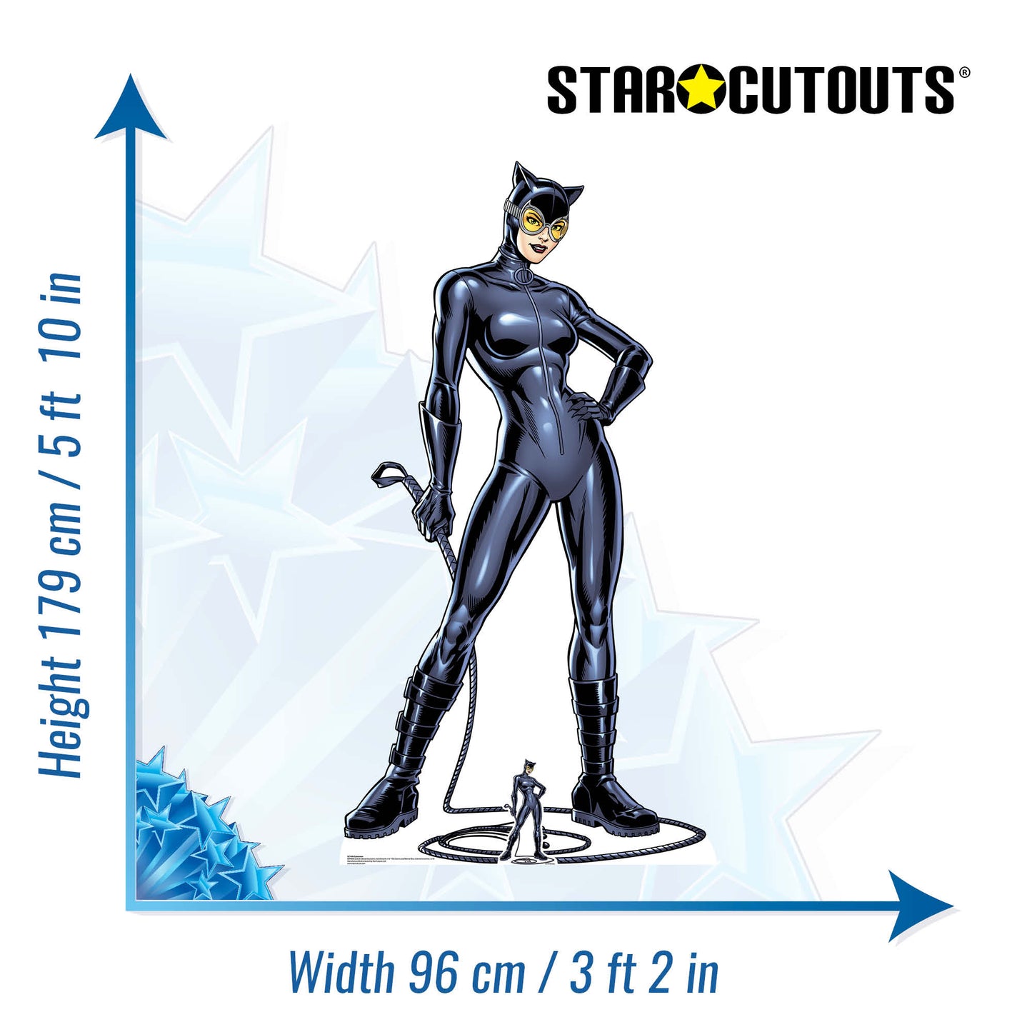 Catwoman with Whip Graphic Artwork Cardboard Cutout
