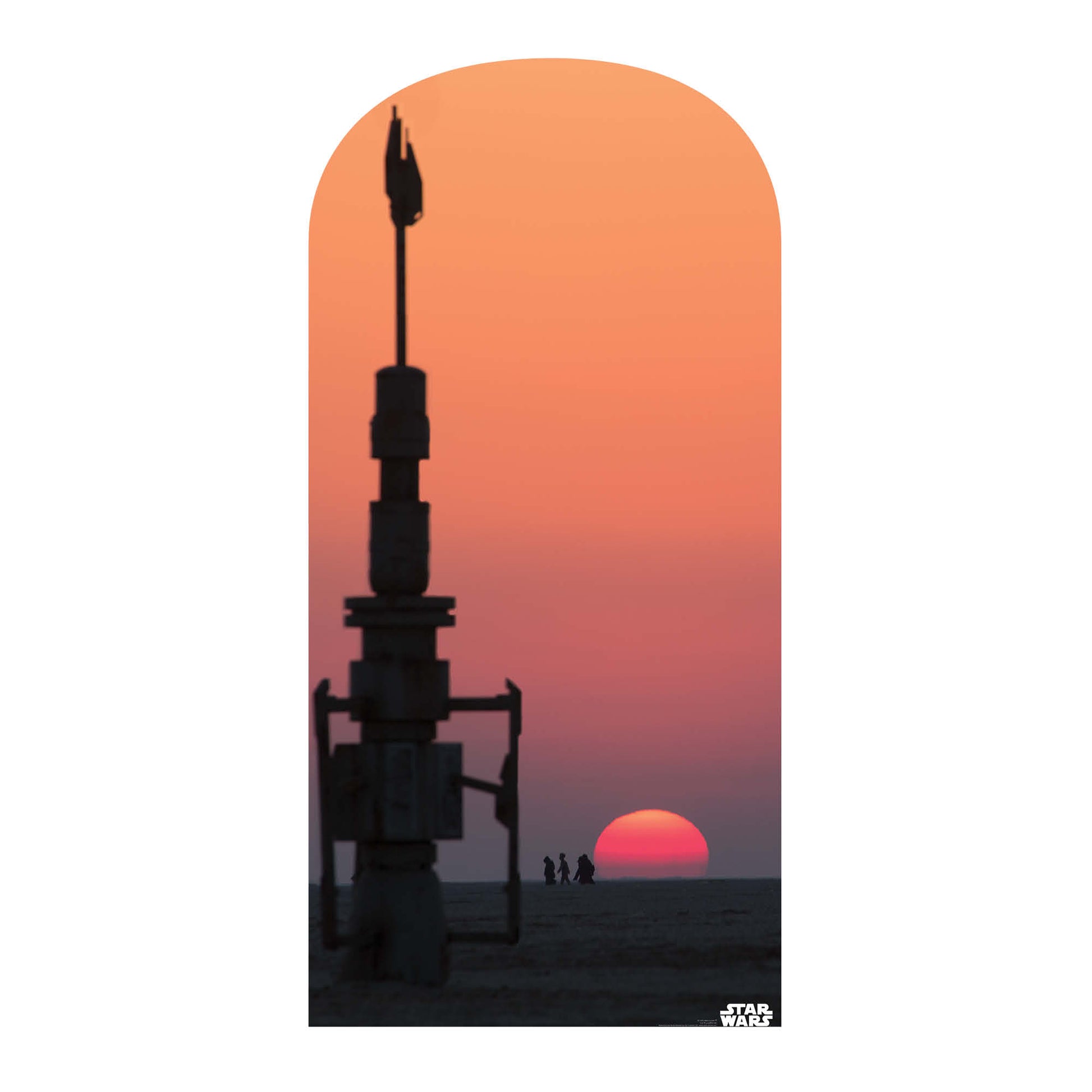 Jakku Sunset Star Wars Rey's Homeworld Backdrop Scene Setter Cardboard Cutout