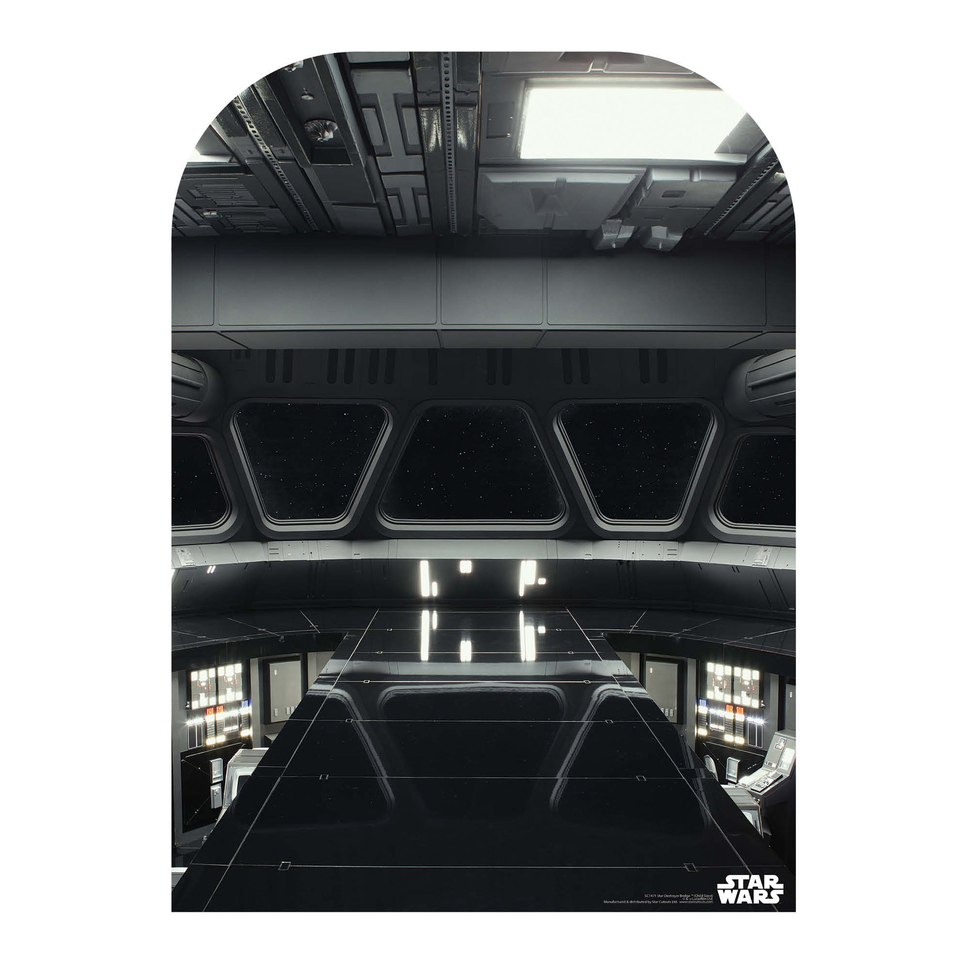 Capital Ship Star Destroyer Bridge Child Size Star Wars Cardboard Cutout