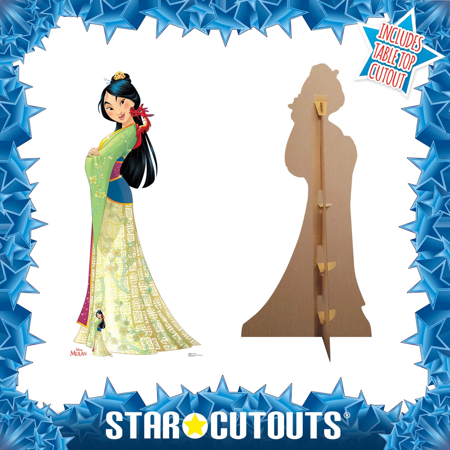 Mulan and Mushu  Cardboard Cutout