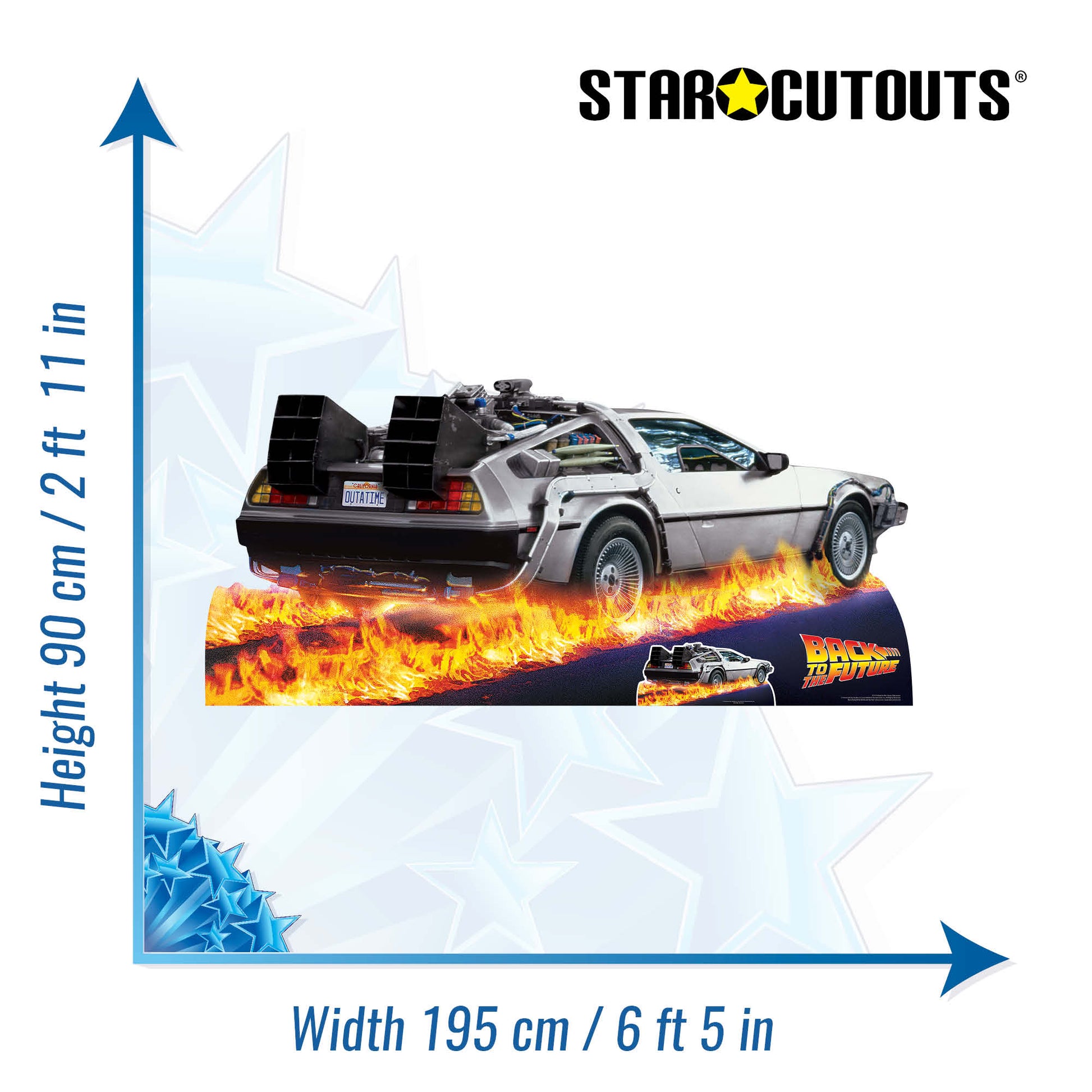 DeLorean Car Back to The Future Cardboard Cutout - mycardboardcutout