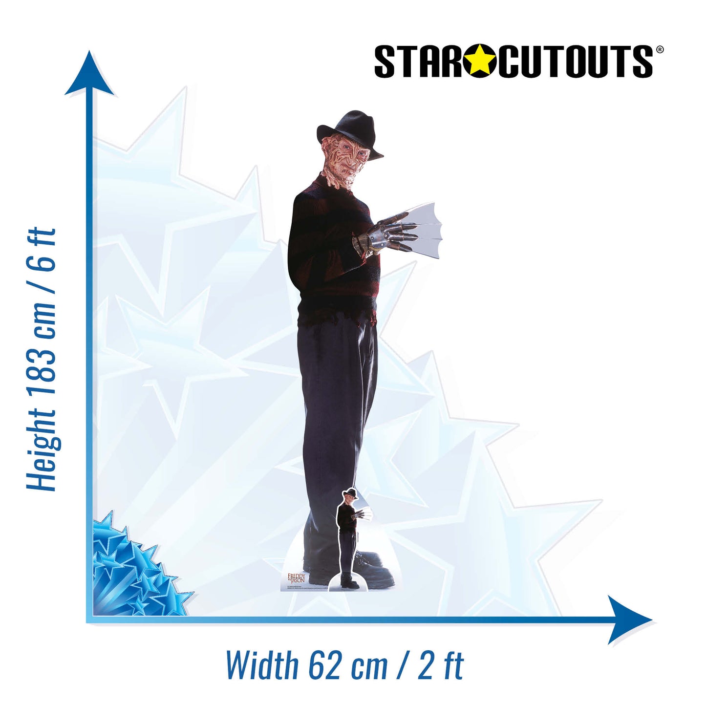 Freddy Kreuger Freddys Glove Cardboard Cutout Lifesize