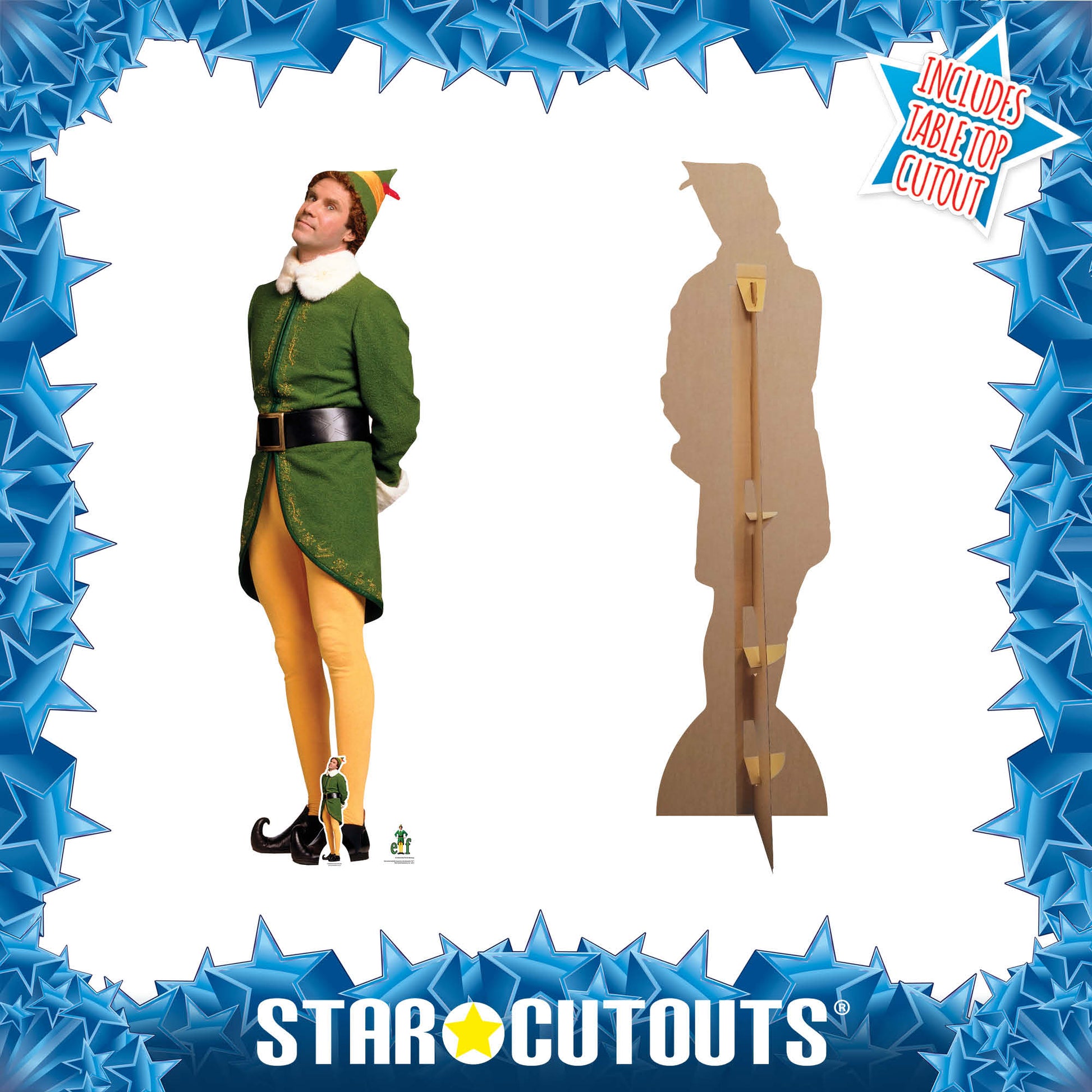 Buddy Elf Waiting For Christmas Cardboard Cutout - mycardboardcutout