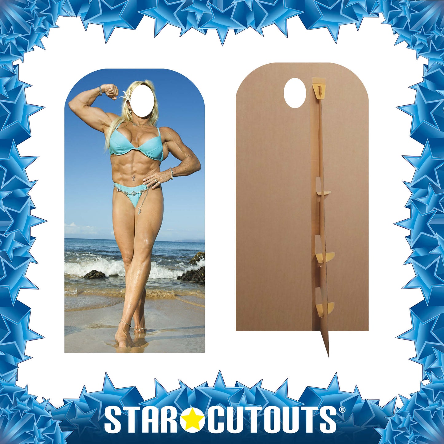 Muscle Woman Stand- In Cardboard Cutout - mycardboardcutout