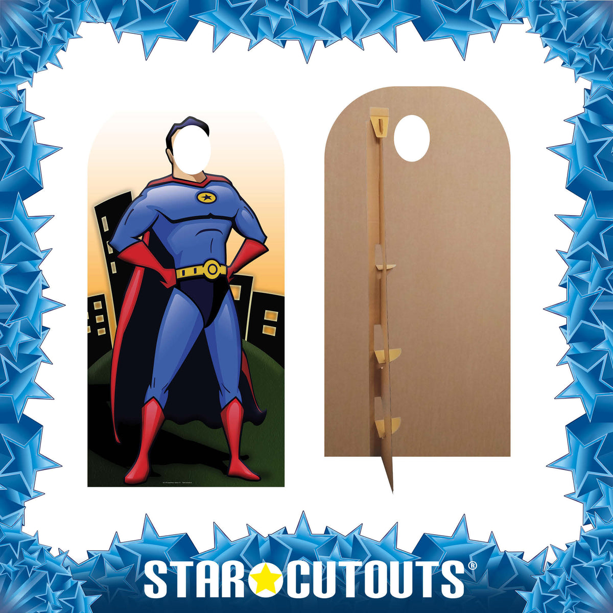 Rectangular Hero Stand Superhero Stand- In Cardboard Cutout – mycardboardcutout