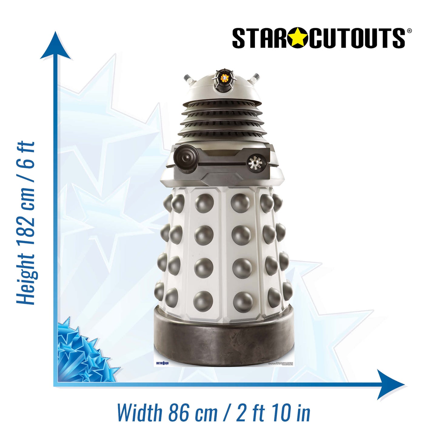 White Supreme Dalek Cardboard Cutout MyCardboardCutout