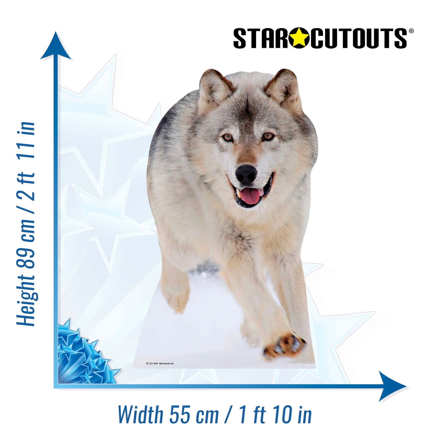 Wolf Jungle Safari Theme Animal Cardboard Cutout - mycardboardcutout