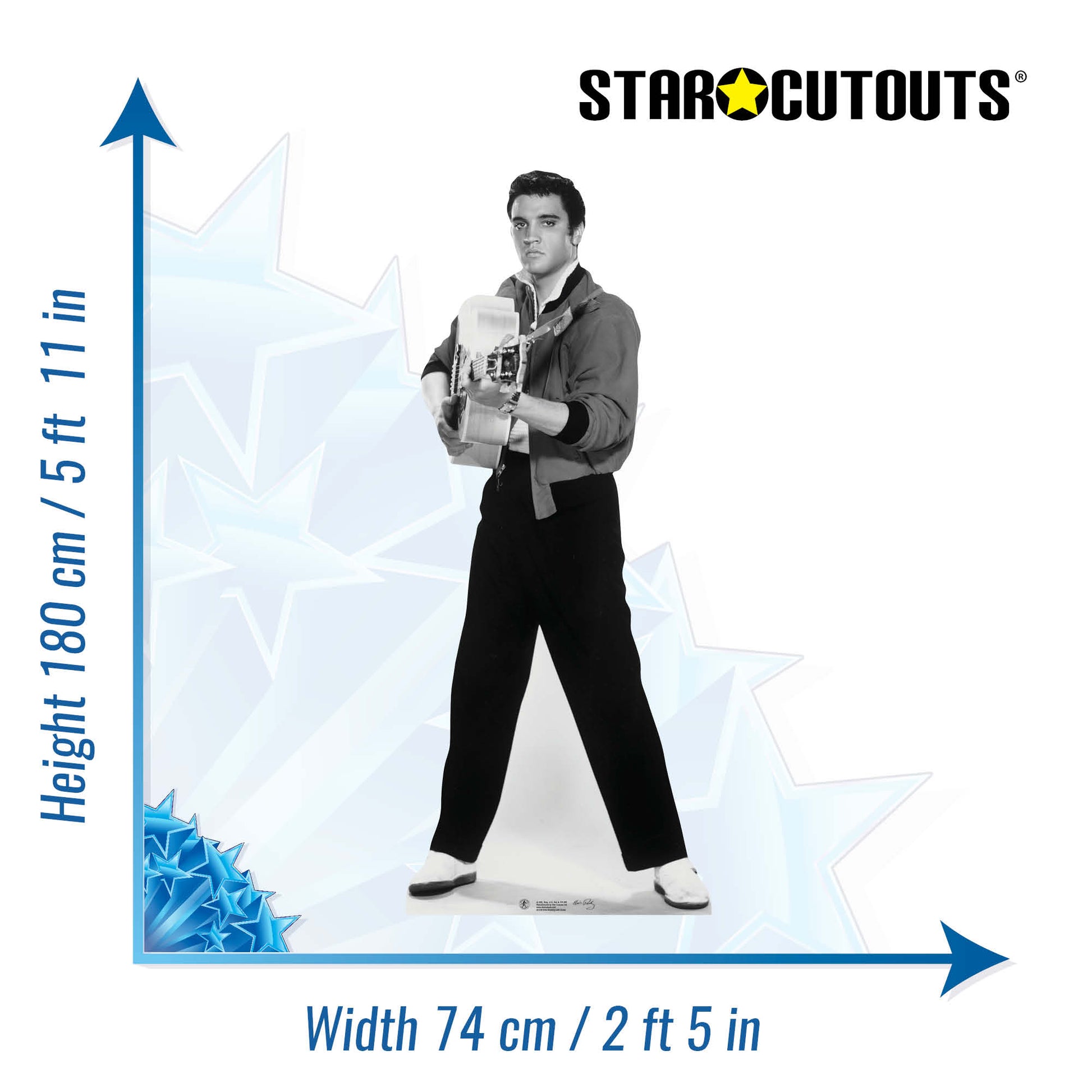 Elvis Shooting with Guitar Pose Cardboard Cutout - mycardboardcutout