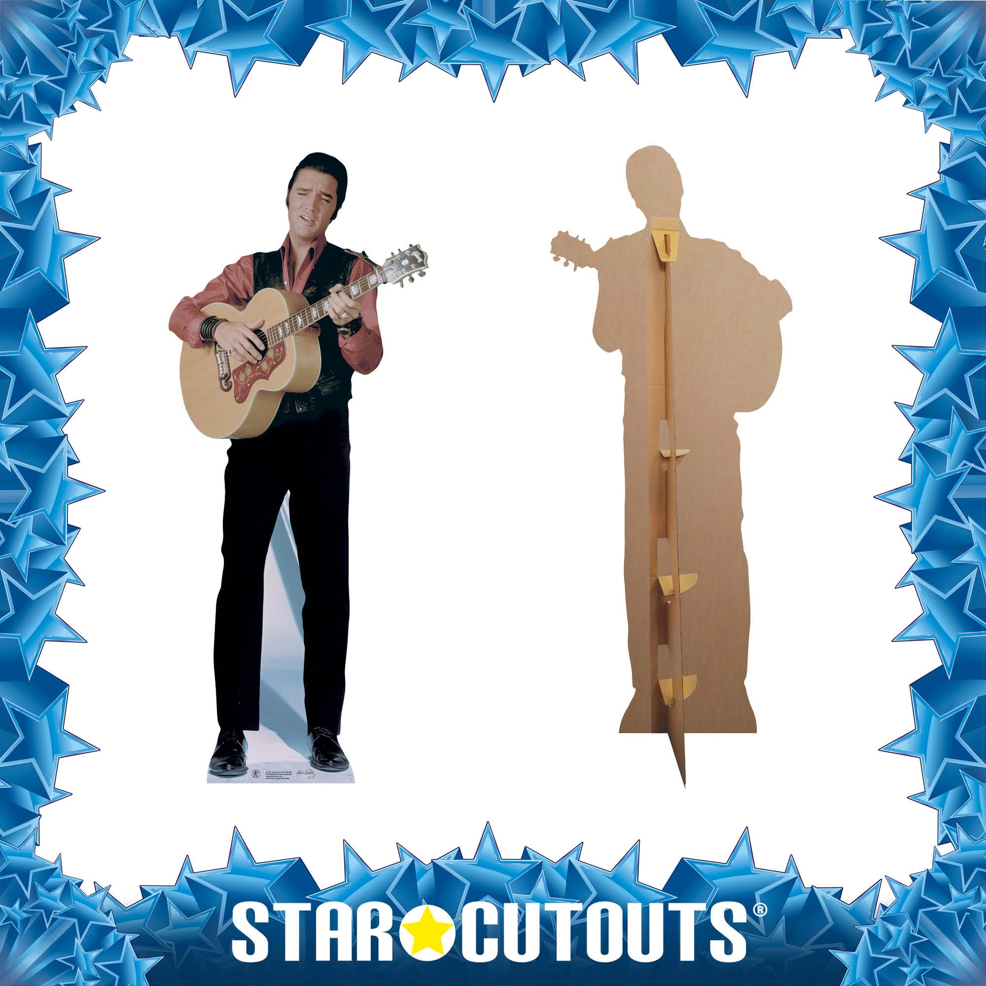 Elvis Singing with Guitar Cardboard Cutout MyCardboardCutout