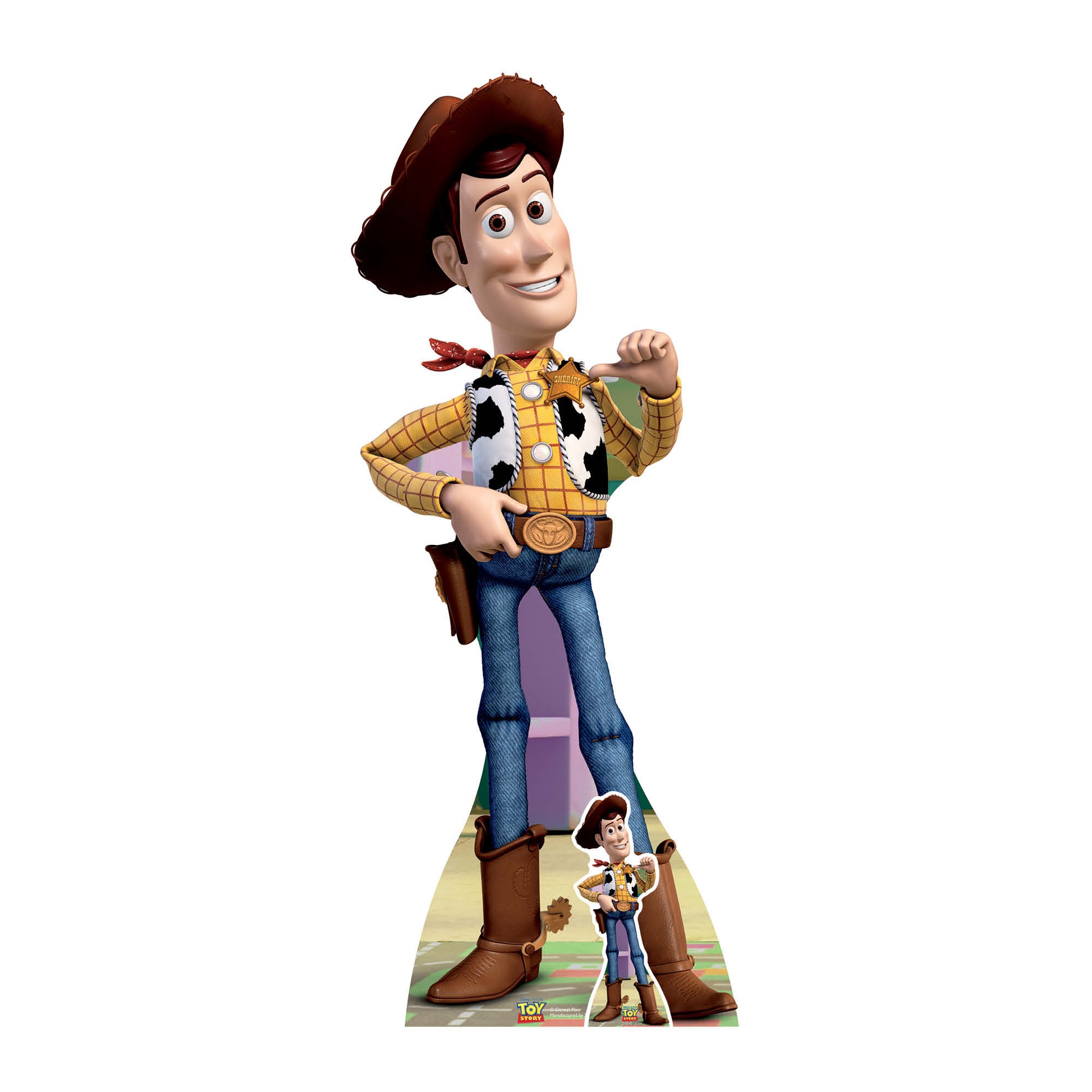 woody sheriff toy story cardboard cutout