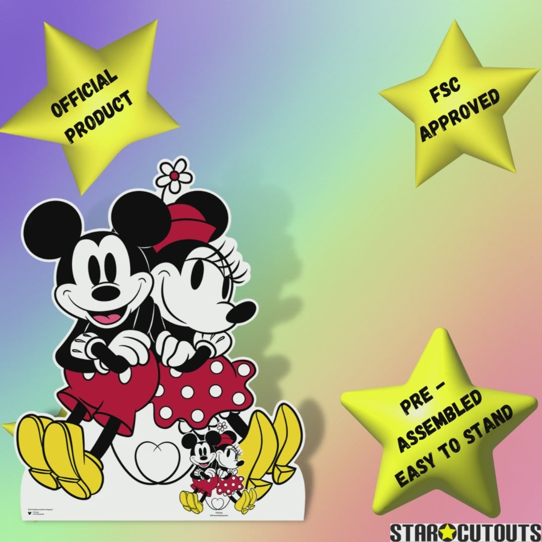 minnie and mickey mouse cardboard cutout uses