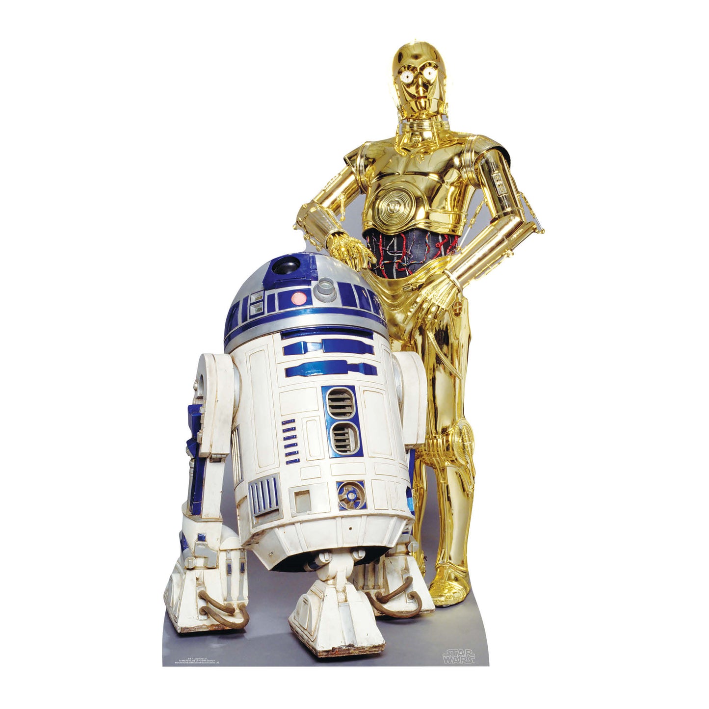 The Droids R2D2 C3PO Star Wars Cardboard Cutout