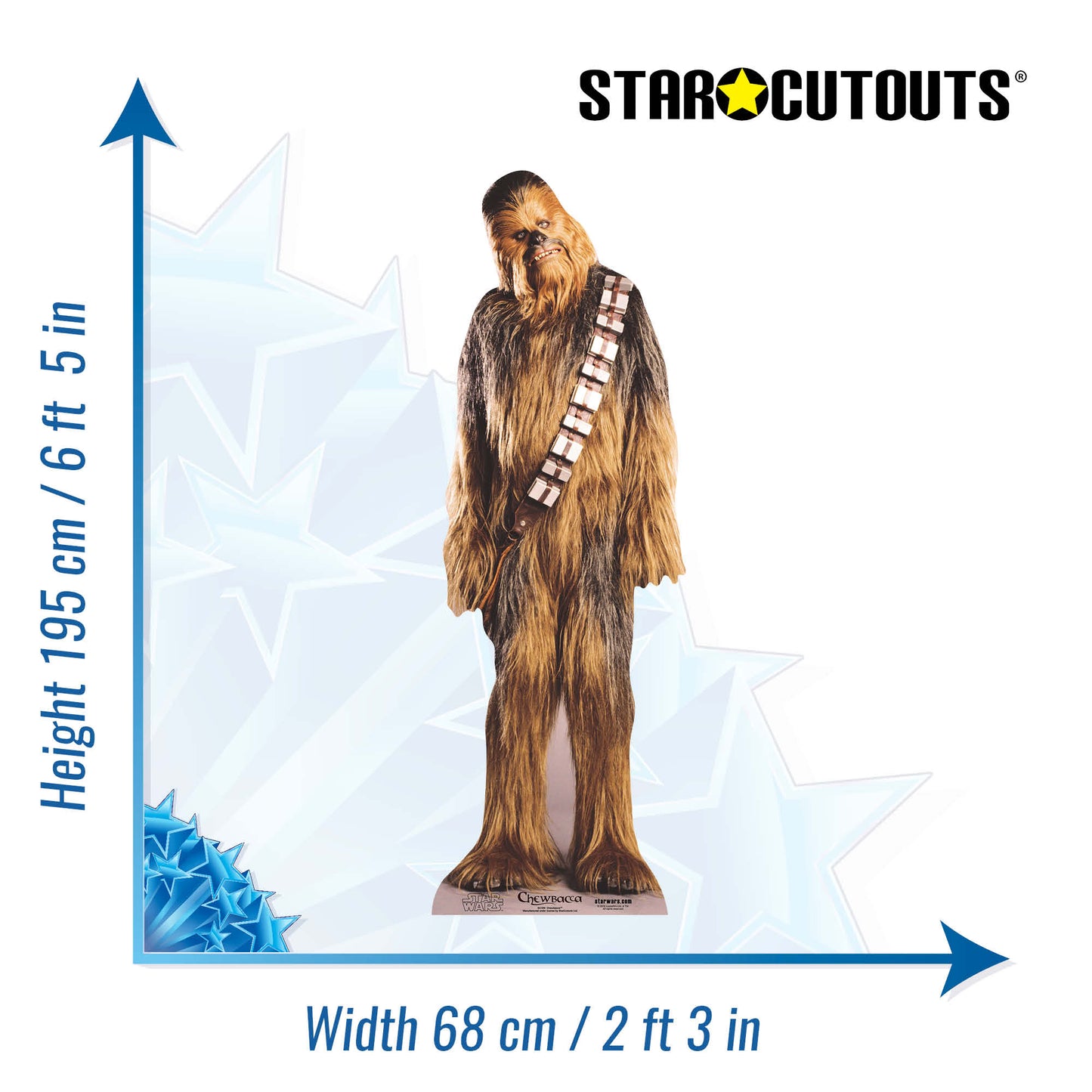 Chewbacca Star Wars Cardboard Cutout