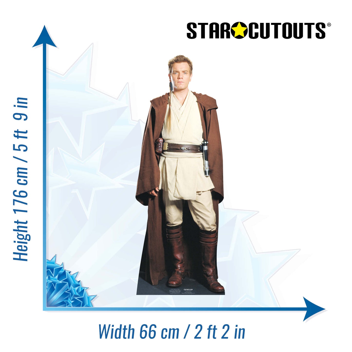 Obi Wan Kenobi Ewan McGregor Star Wars Cardboard Cutout