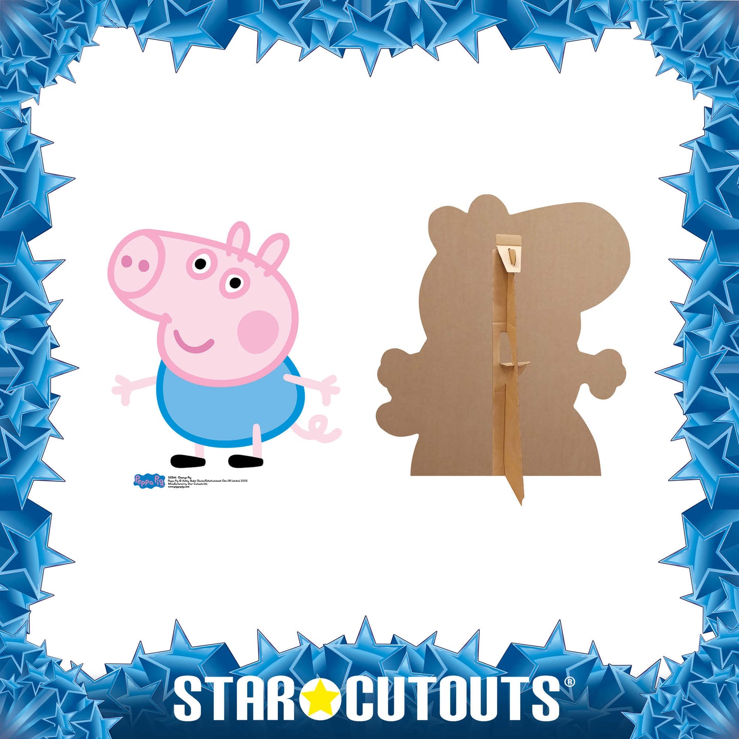 George Pig Star Mini Cutout Cardboard Cutout