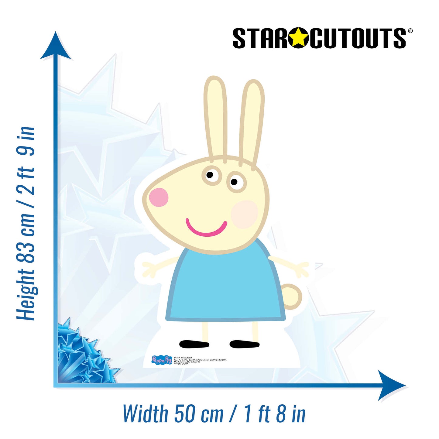 Rebecca Rabbit Star Mini Cutout Cardboard Cutout