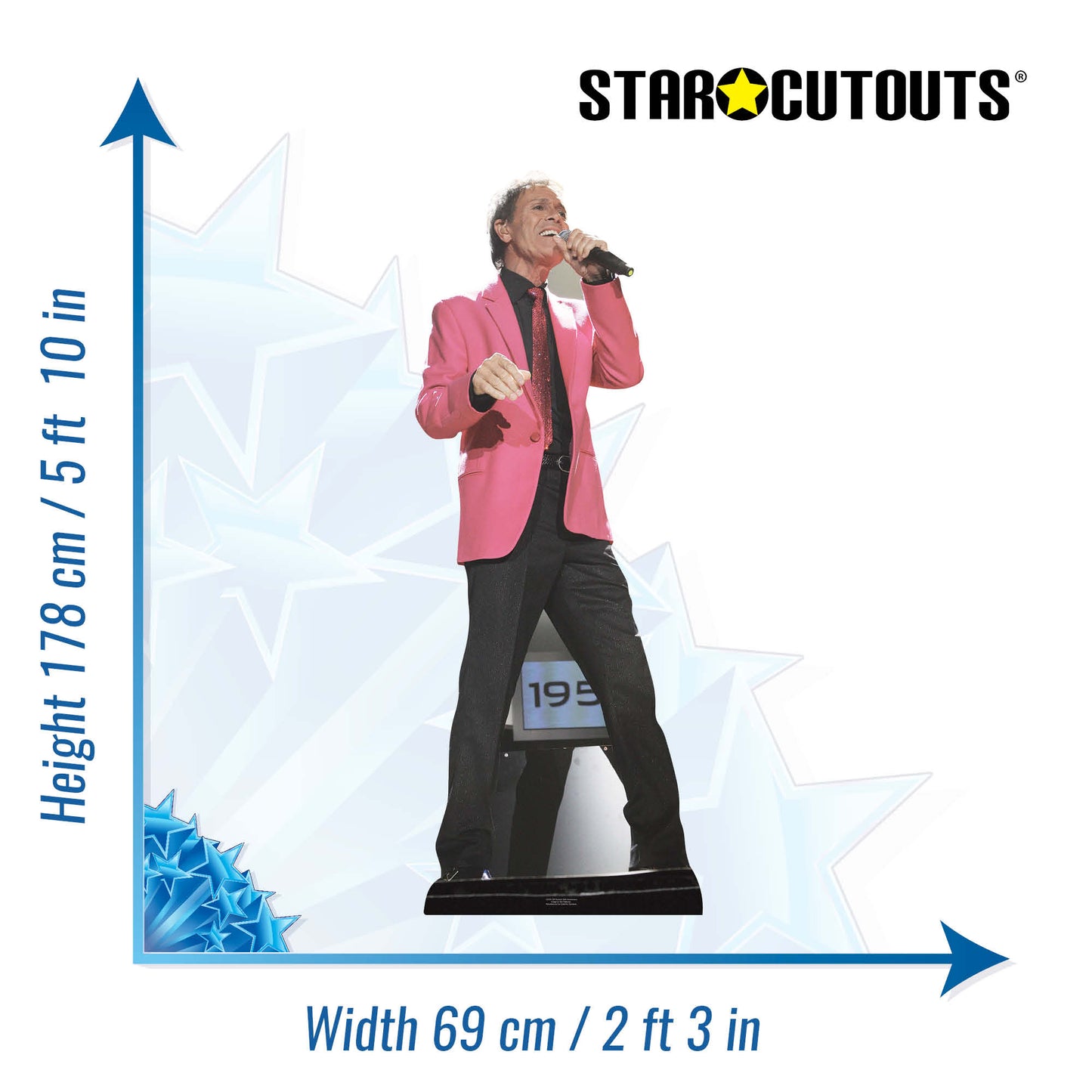 Cliff Richard Cardboard Cutout Anniversary Pink Jacket