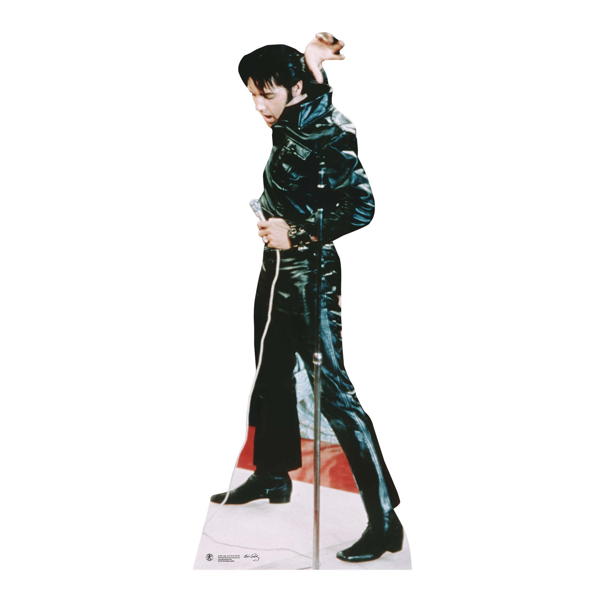 Elvis Presley Wearing Black Leather Comeback Concert Cardboard Cutout MyCardboardCutout