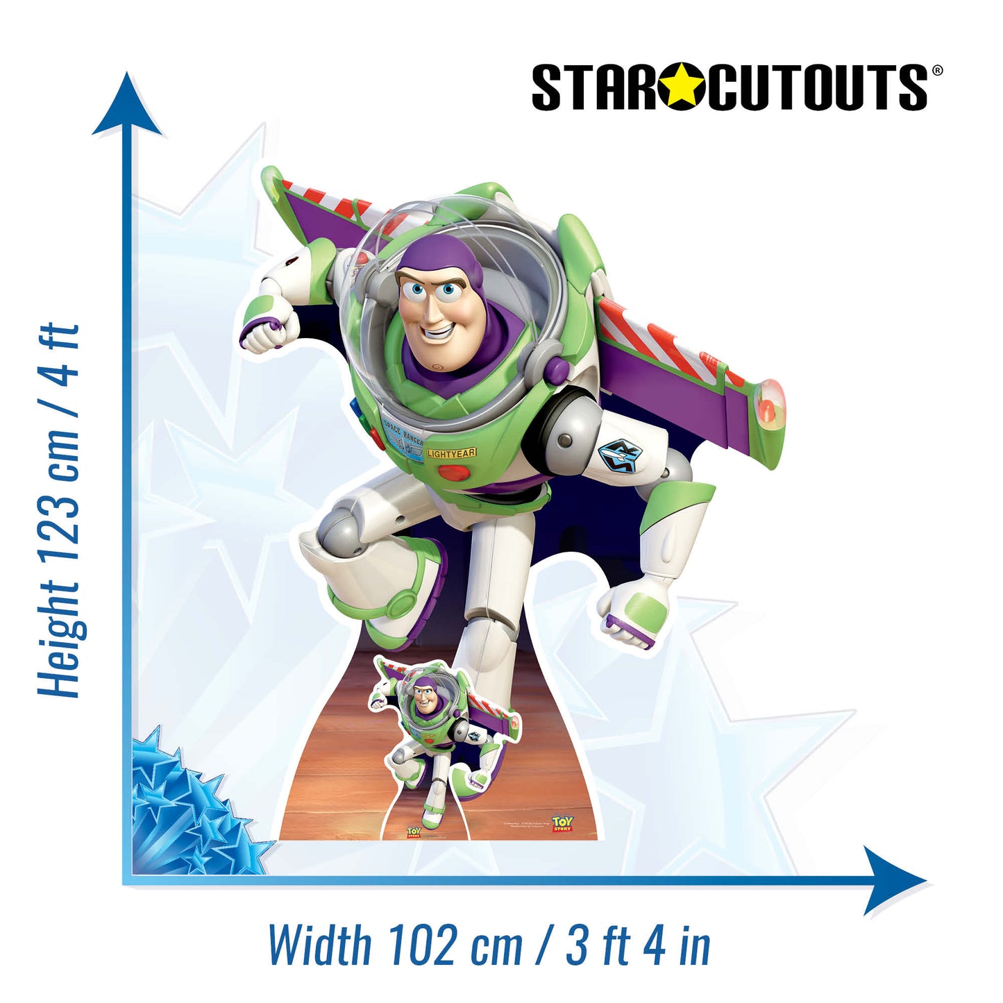 Buzz Lightyear - Infinity & Beyond Toy Story Cardboard Cutout