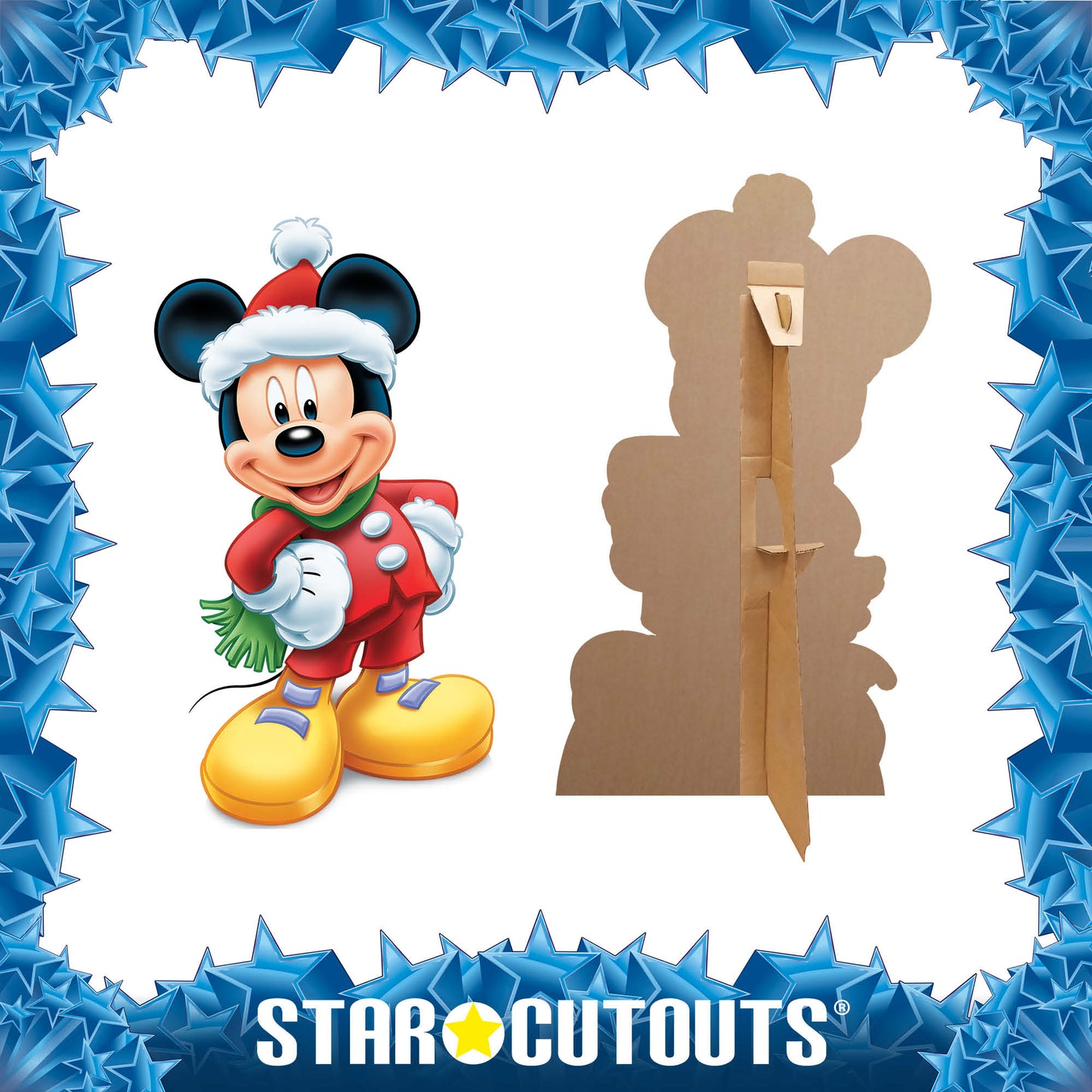 Mickey Mouse Merry Christmas Cardboard Cutout