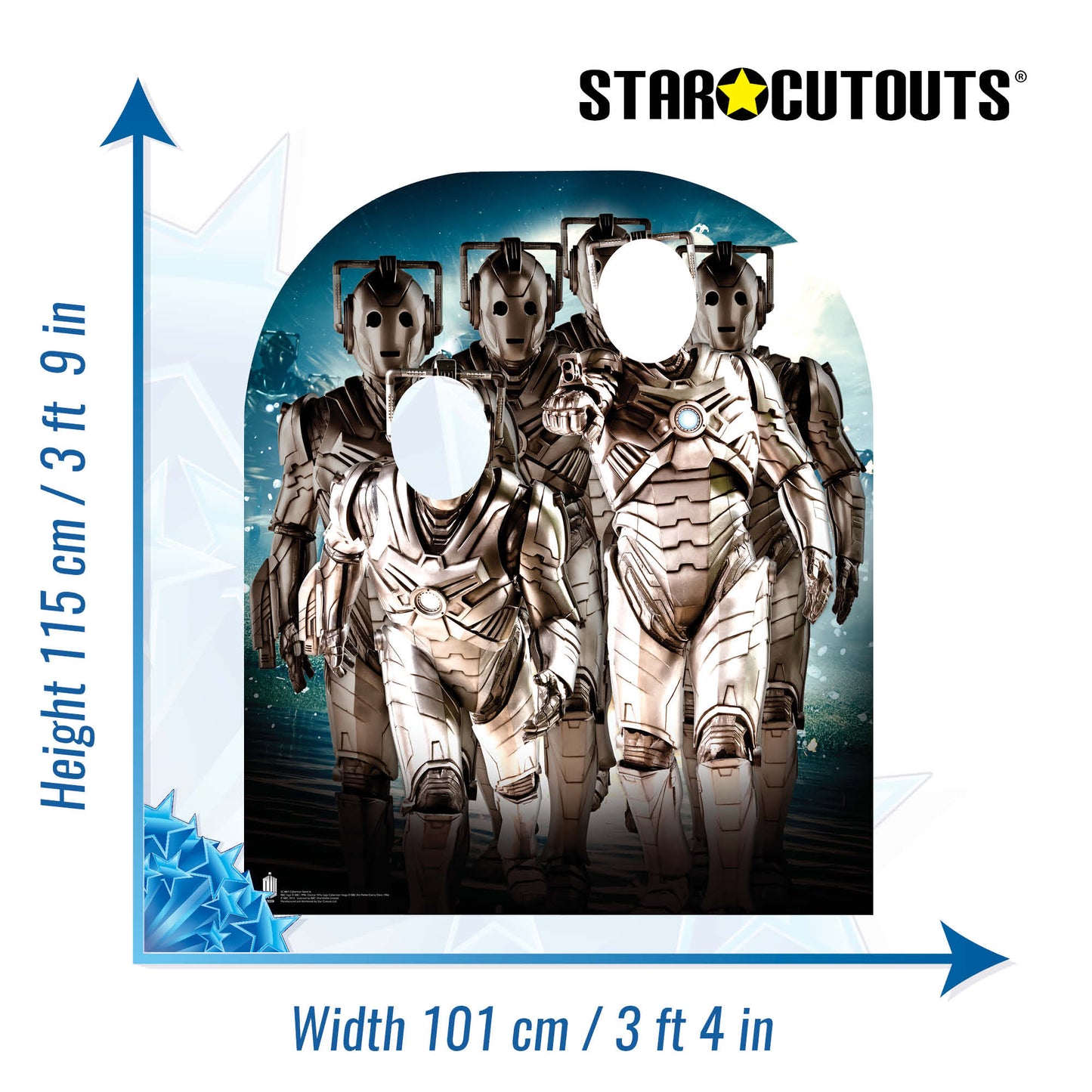 SC661 Cyberman Stand In child Cardboard Cutout - mycardboardcutout