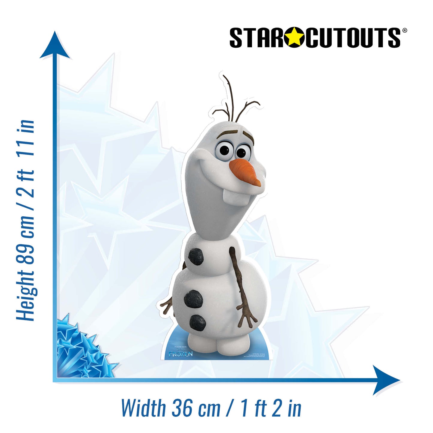 Olaf Snowman  Frozen Cardboard Cutout