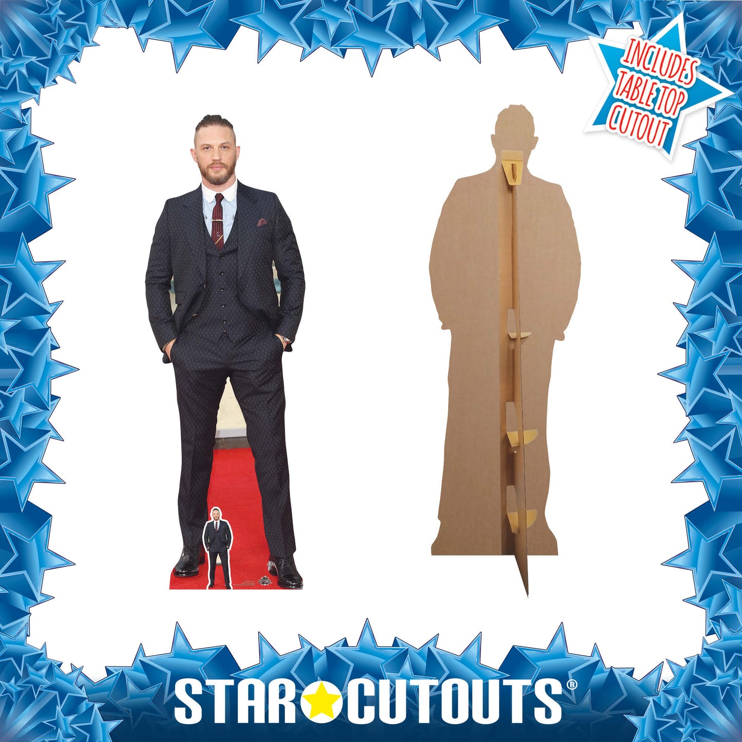 Tom Hardy Smart Suit Cardboard Cutout