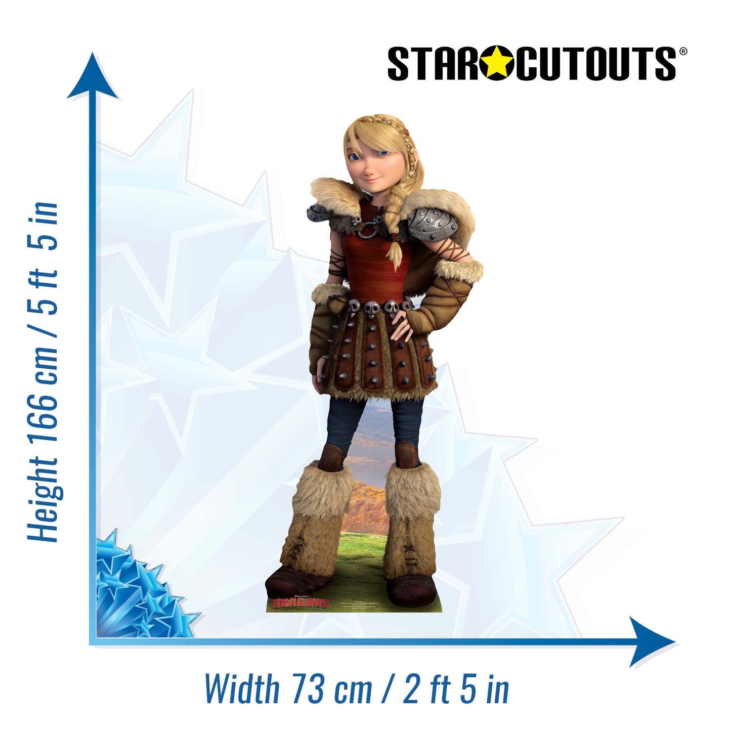 Astrid Viking How To Train Your Dragon Cardboard Cutout