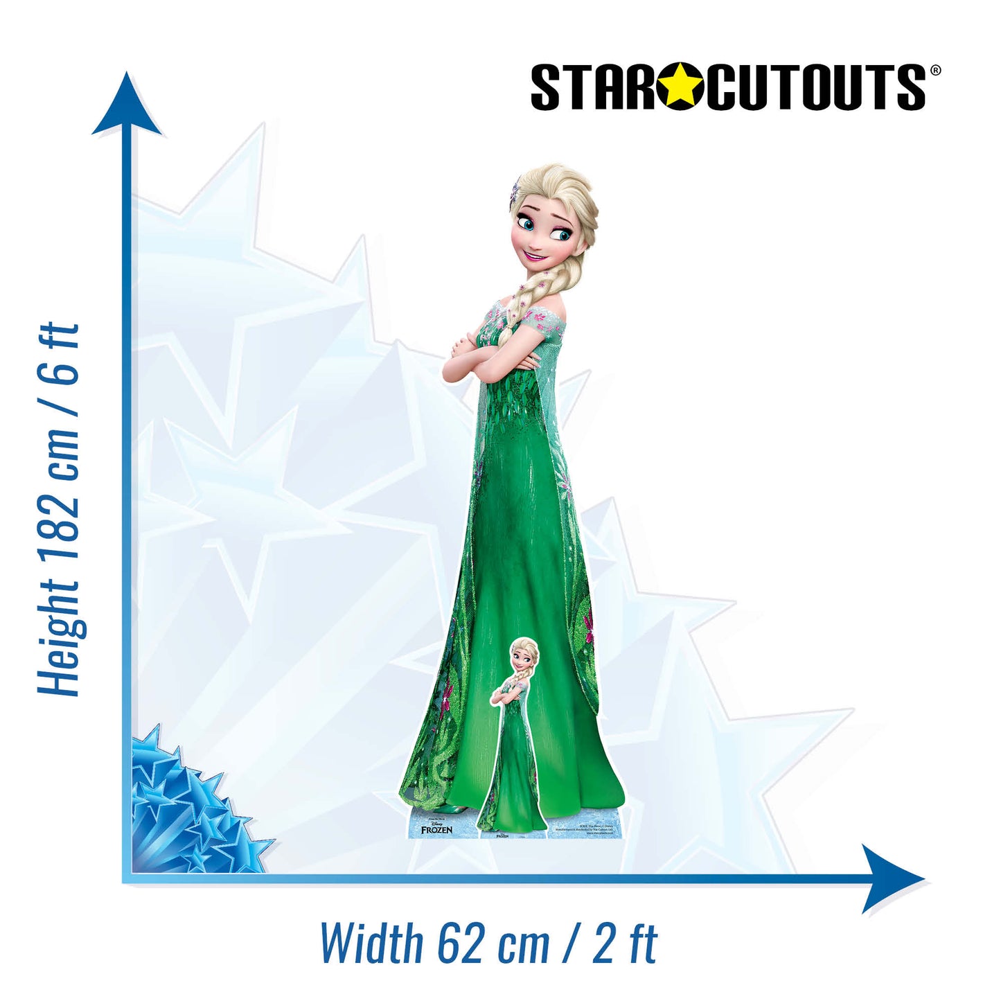 Elsa Frozen Christmas  Cardboard Cutout