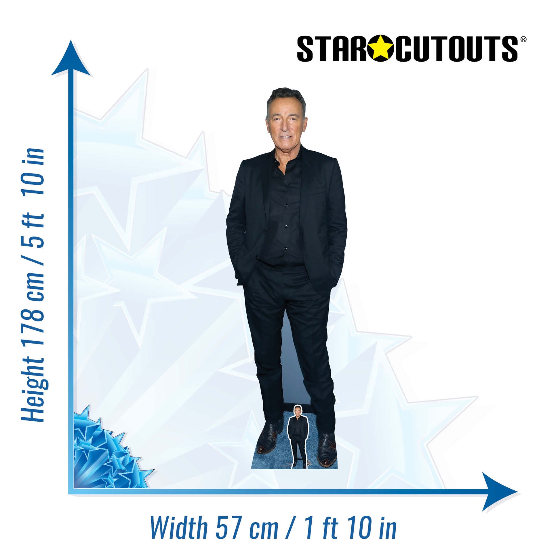 Bruce Springsteen Cardboard Cutout - mycardboardcutout