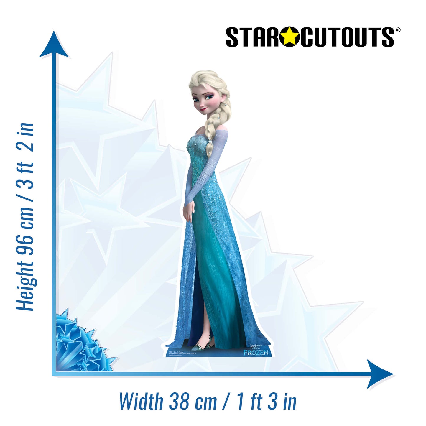 Elsa Frozen Small Frozen Cardboard Cutout