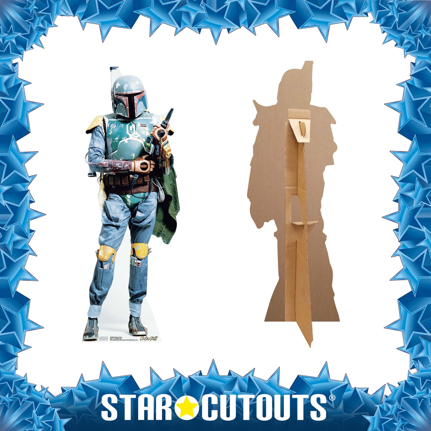 Boba Fett Small Star Wars Cardboard Cutout