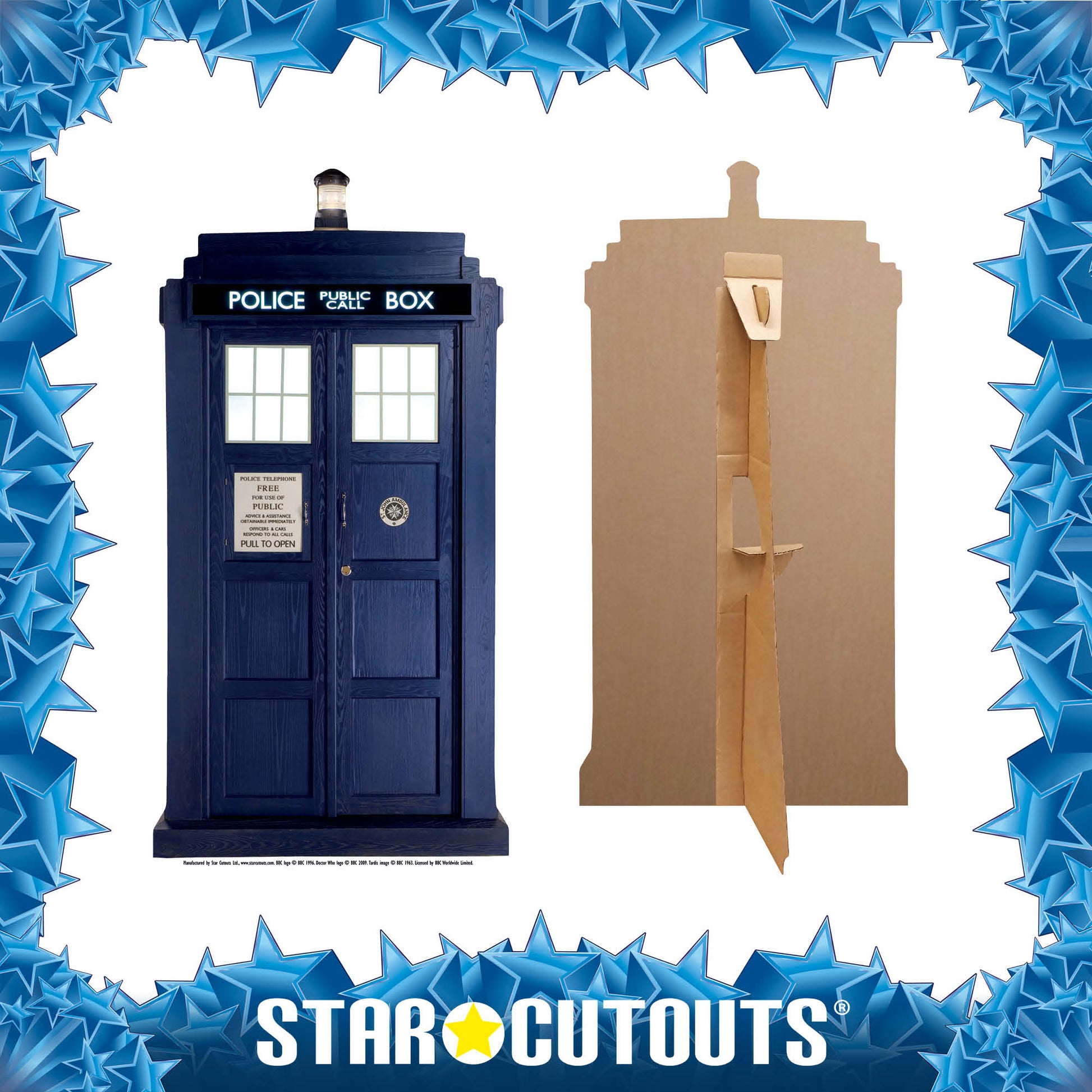 Tardis STAR MINI Cardboard Cutout - mycardboardcutout